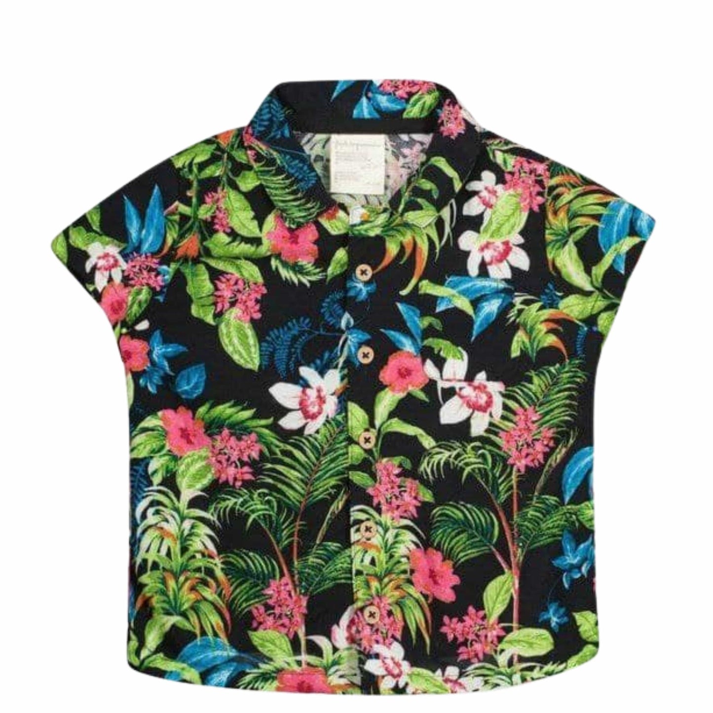 FIRST IMPRESSIONS Baby Boy 3-6 Month / Multi-Color FIRST IMPRESSIONS - Full Flower Printed Shirt