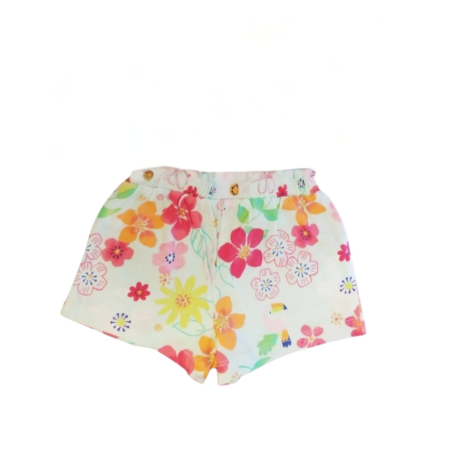 FIRST IMPRESSIONS Baby Girl 12 Month / Multi-Color FIRST IMPRESSIONS - Baby - Fuchsia & Misty Blue Floral Shorts