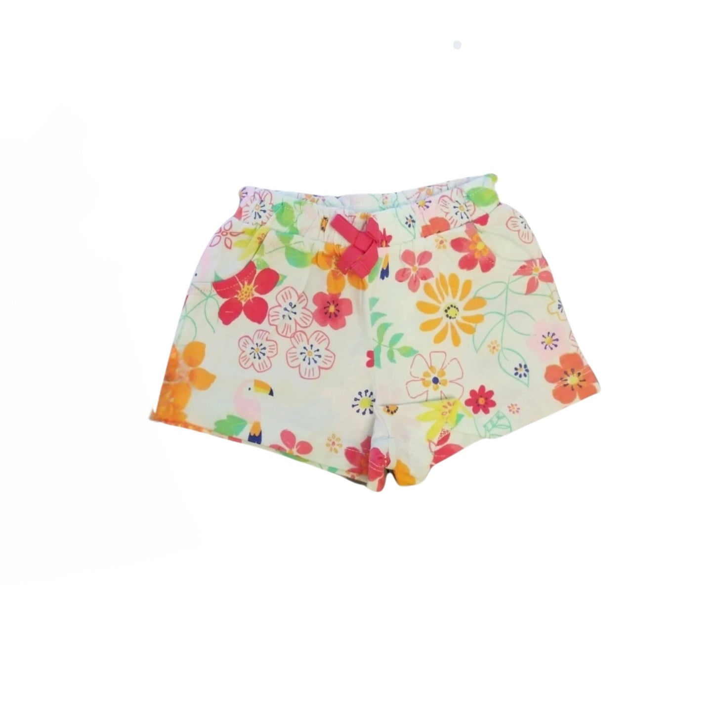 FIRST IMPRESSIONS Baby Girl 12 Month / Multi-Color FIRST IMPRESSIONS - Baby - Fuchsia & Misty Blue Floral Shorts