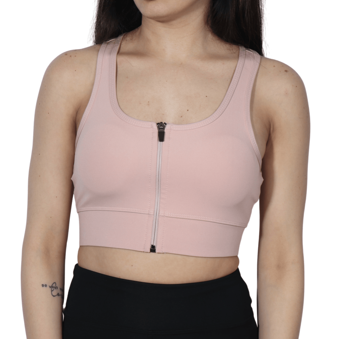 FORM ANGEL Womens sports S / Pink FORM ANGEL - Front Zipper Sport Bra