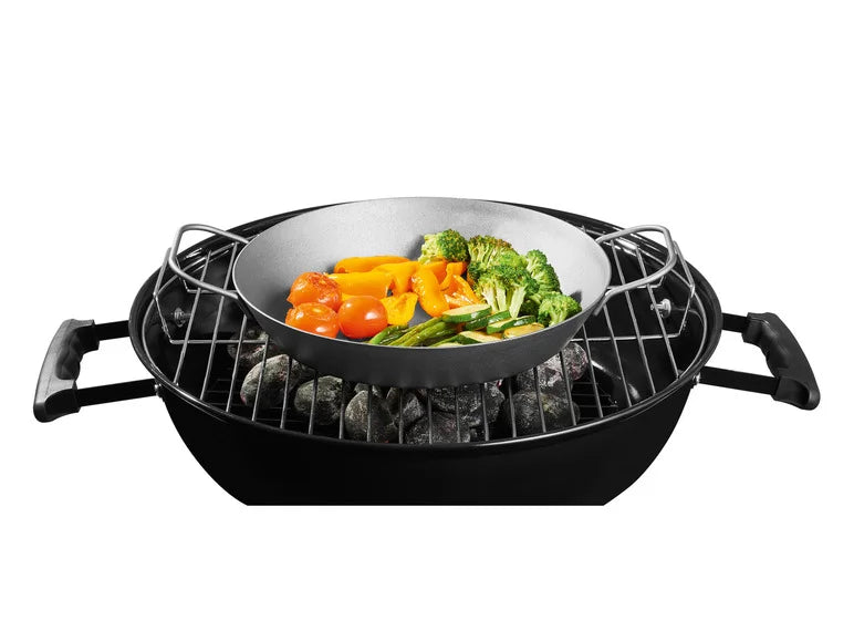 MEISTER GRILL - Iron Frying Pan, with 2 Handles On The Sides