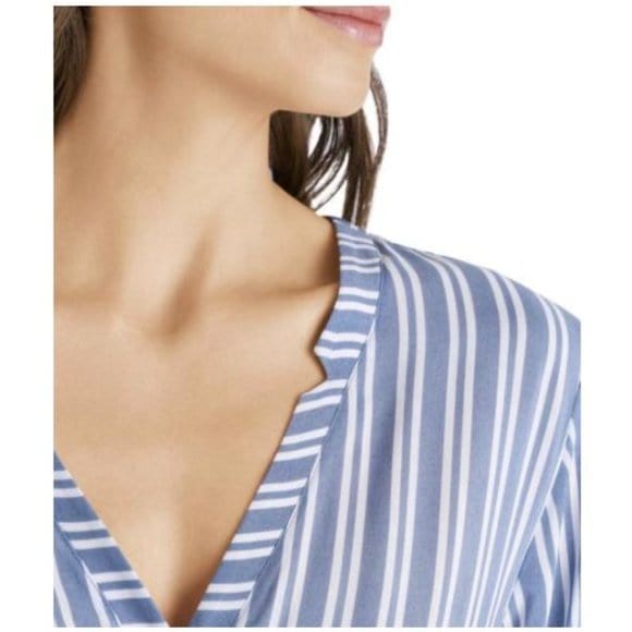 HANRO Womens Pajama XS / Multi-Color HANRO - Striped Button Front Pajama Top