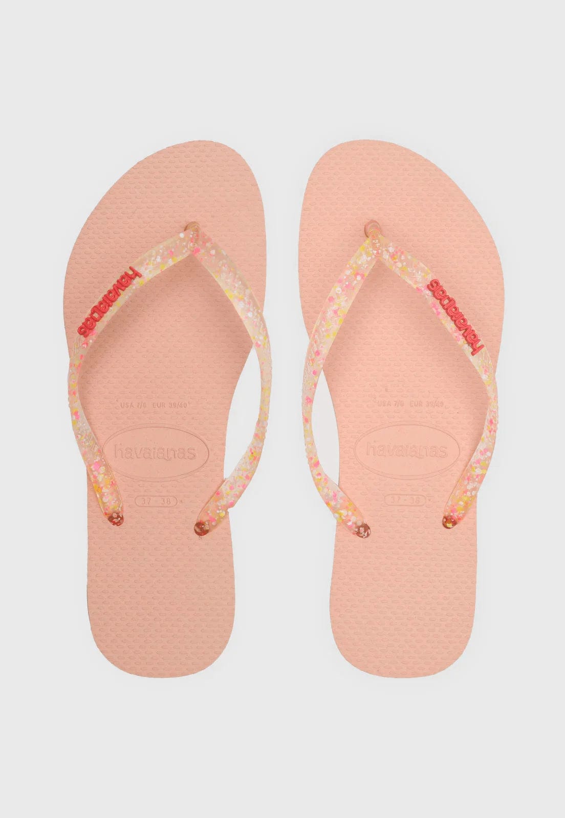 HAVAIANAS Kids Shoes 35 / Pink HAVAIANAS - Kids - Slim Logo Metallic