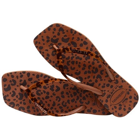 HAVAIANAS Kids Shoes 35 / Multi-Color HAVAIANAS - Kids - Slim Square Velvet Flip Flops