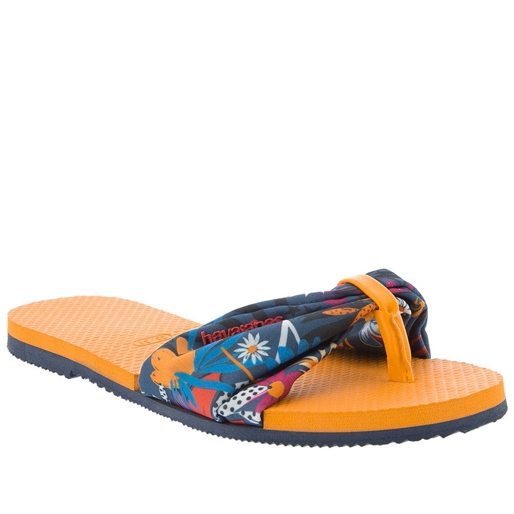HAVAIANAS Kids Shoes 35 / Yellow HAVAIANAS - Kids - You St Tropez Floral Marinho Flip Flop