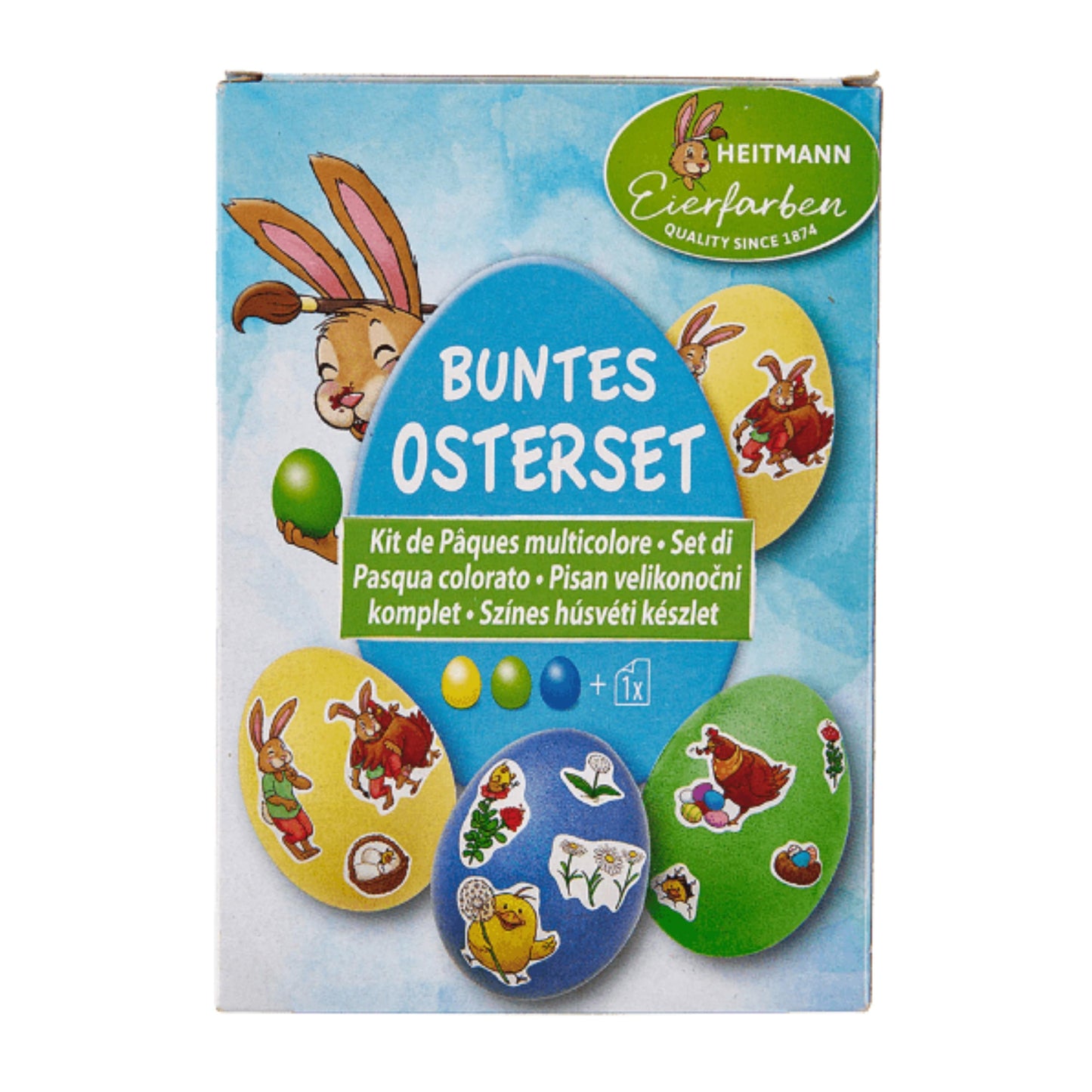 HEITMANN Easter Decoration Multi-Color HEITMANN - Easter egg coloring kit with stickers