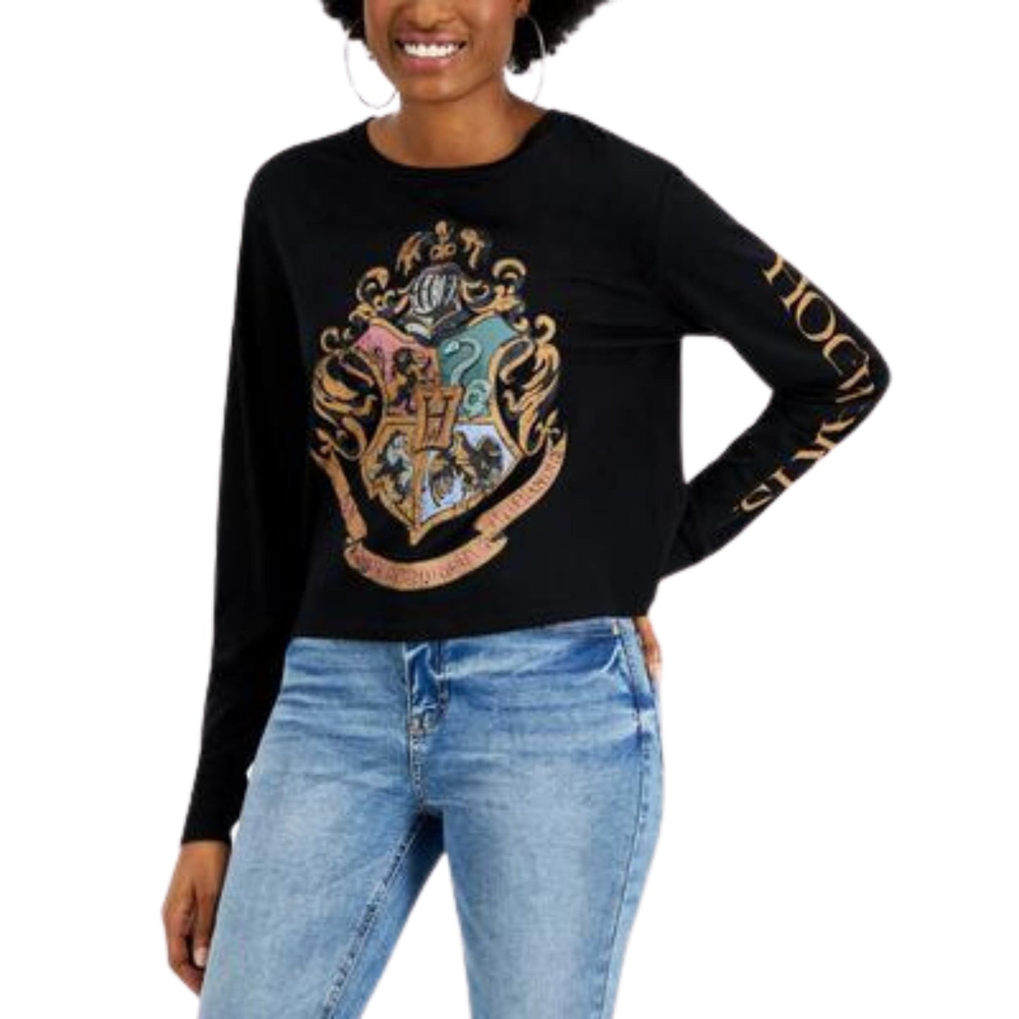 HYBRID Womens Tops S / Black HYBRID - Long-Sleeve Graphic Blouse