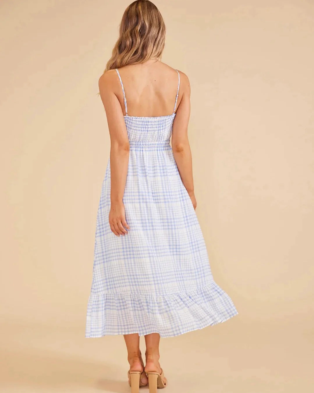 MINKPINK - Emery Sleeveless Plaid Midi Dress
