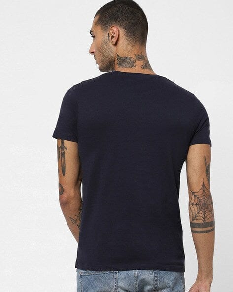 JACK & JONES Mens Tops S / Navy JACK & JONES - Costa Rica Graphic T-Shirt