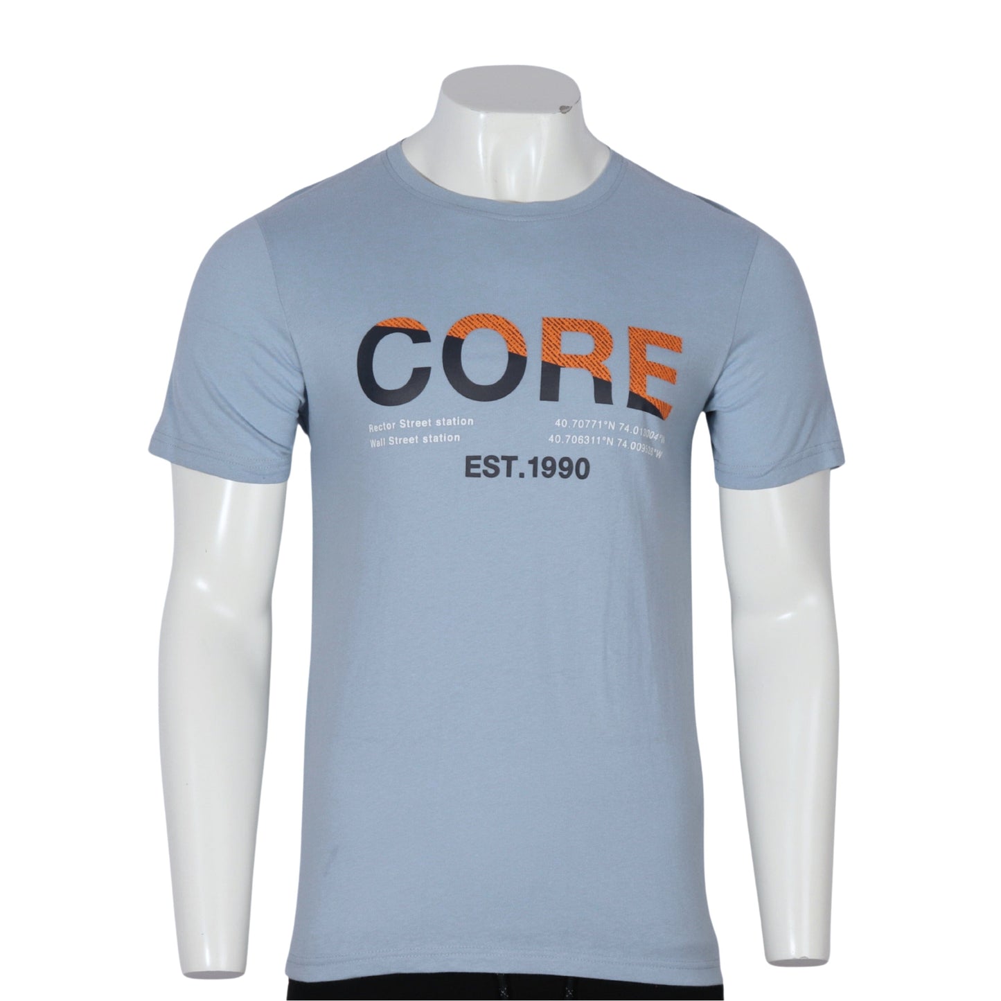 JACK & JONES Mens Tops M / Blue JACK & JONES - Cotton core t-shirt