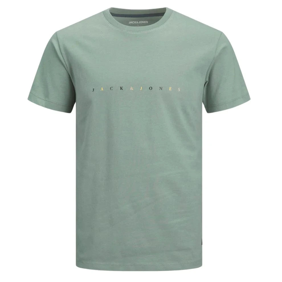 JACK & JONES Mens Tops M / Green JACK & JONES - Logo T-Shirt