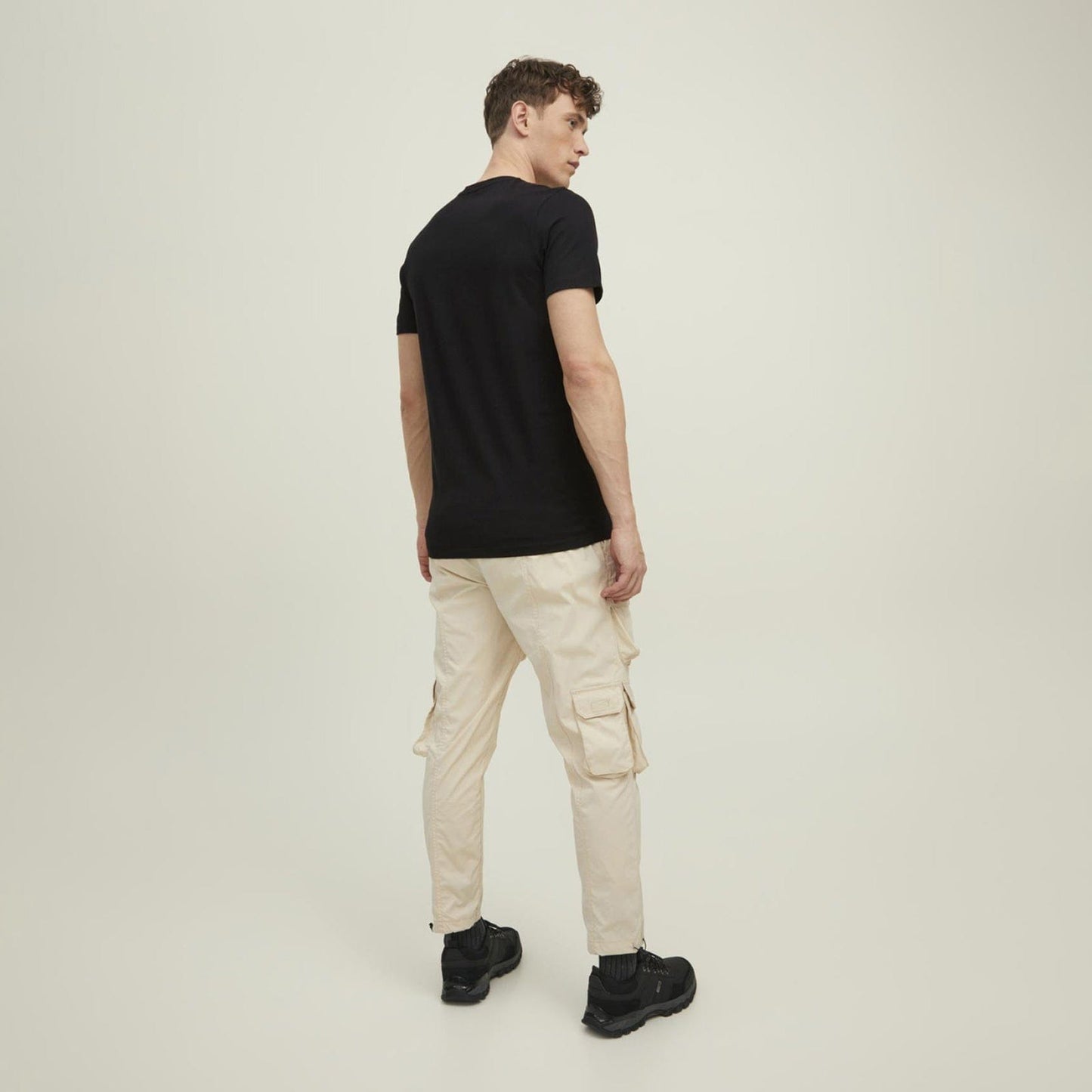 JACK & JONES Mens Tops M / Black JACK & JONES - T-Shirt 'BOOSTER'