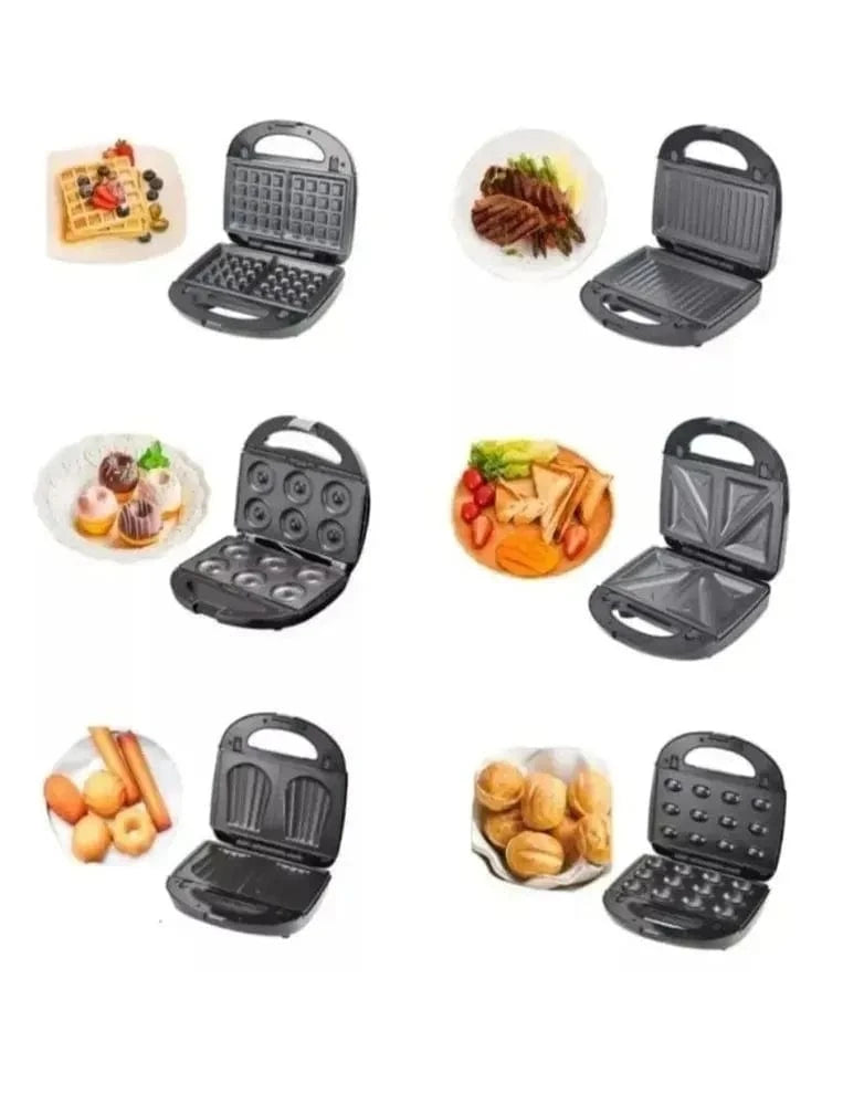 JAMAKY Kitchen Appliances 1500 W JAMAKY - Sandwich Maker 6 In 1 1500W
