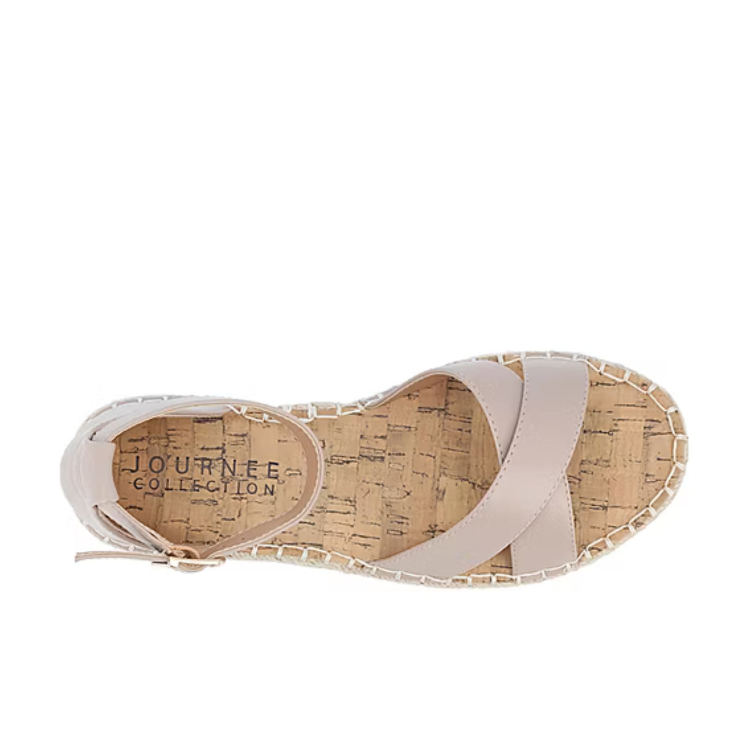JOURNEE COLLECTION - Faux leather Lyddia Espadrille Flat Sandal
