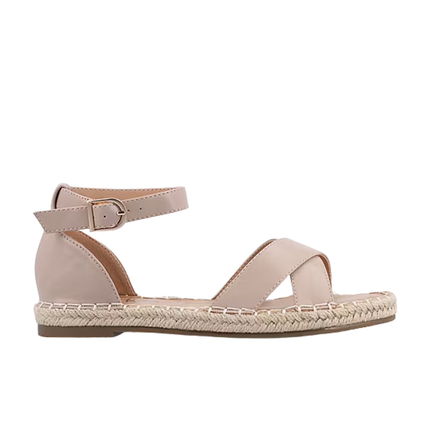 JOURNEE COLLECTION - Faux leather Lyddia Espadrille Flat Sandal