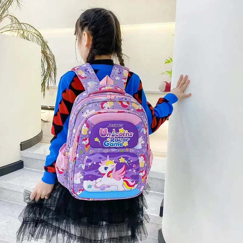 JINBOSHI School Bags Multi-Color JINBOSHI - Printed School Backpack