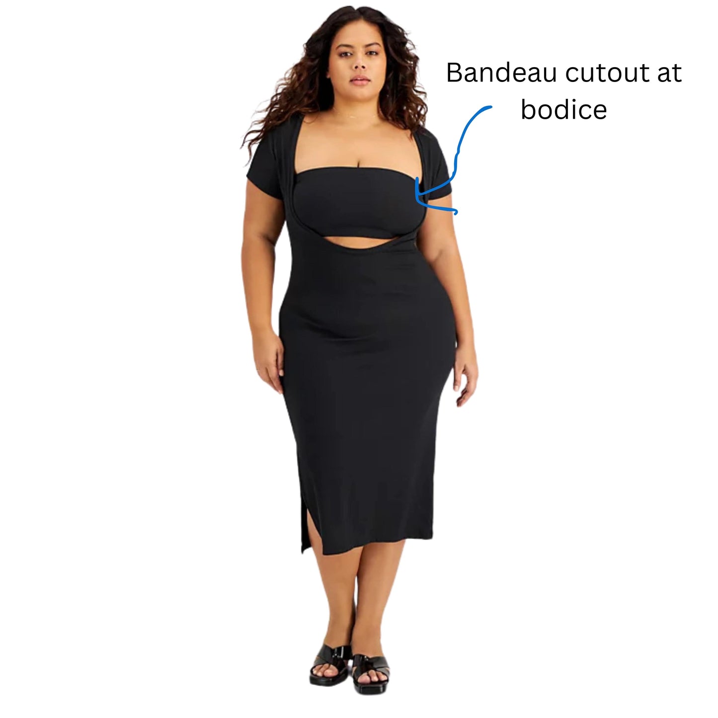 JOLIE & JOY Womens Dress XXXXL / Black JOLIE & JOY - Full Circle Trends Trendy Dress
