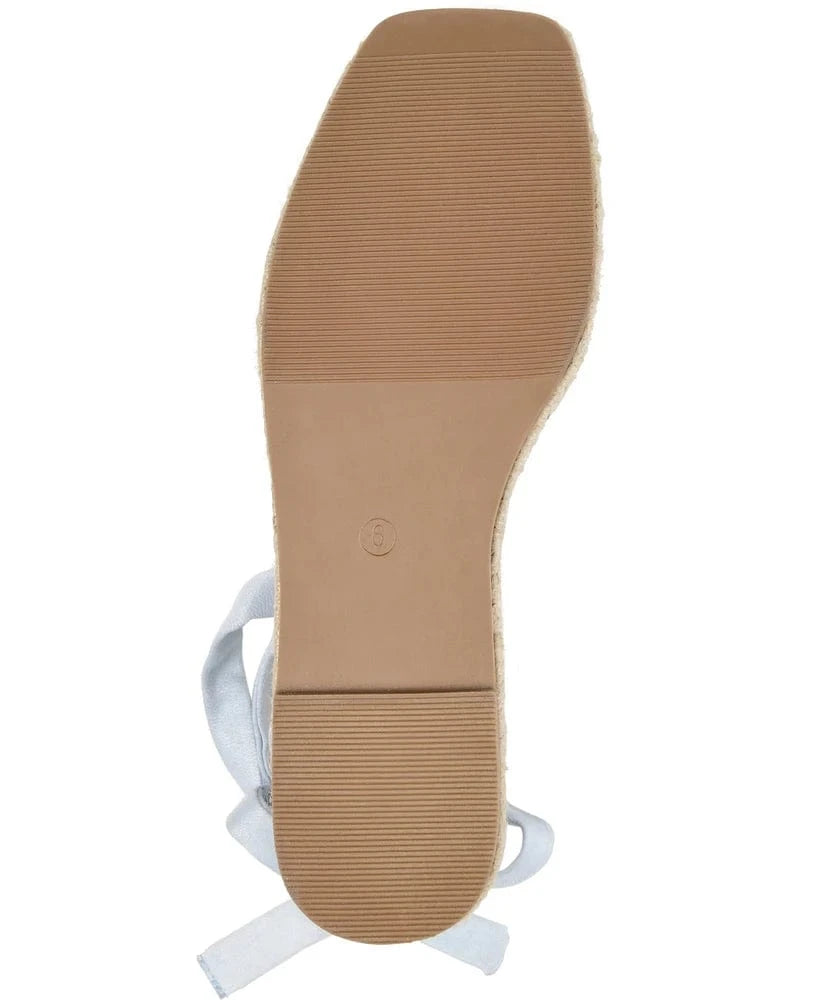 JOURNEE COLLECTION Womens Shoes 39.5 / White JOURNEE COLLECTION - Emelie Espadrille Flat Sandals