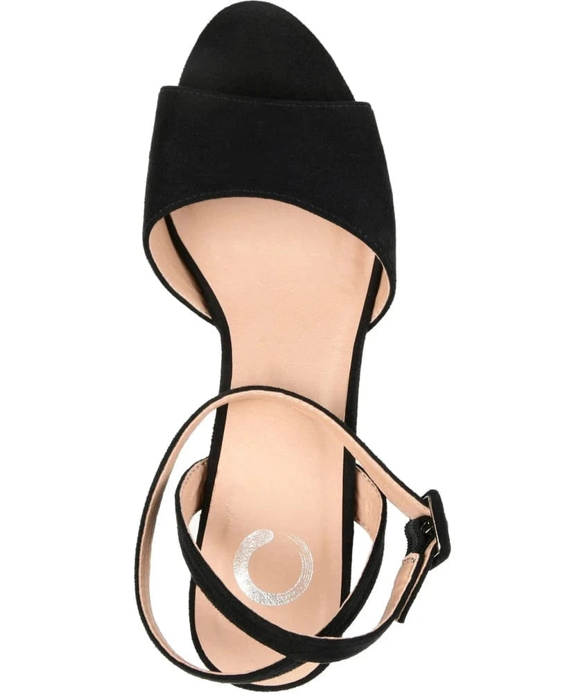 JOURNEE COLLECTION Womens Shoes JOURNEE COLLECTION - Leather Platform Heel Sandals