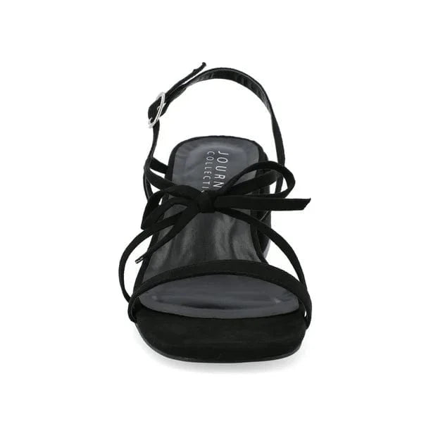 JOURNEE COLLECTION Womens Shoes 39.5 / Black JOURNEE COLLECTION - Multi Strap Block Heel Sandals