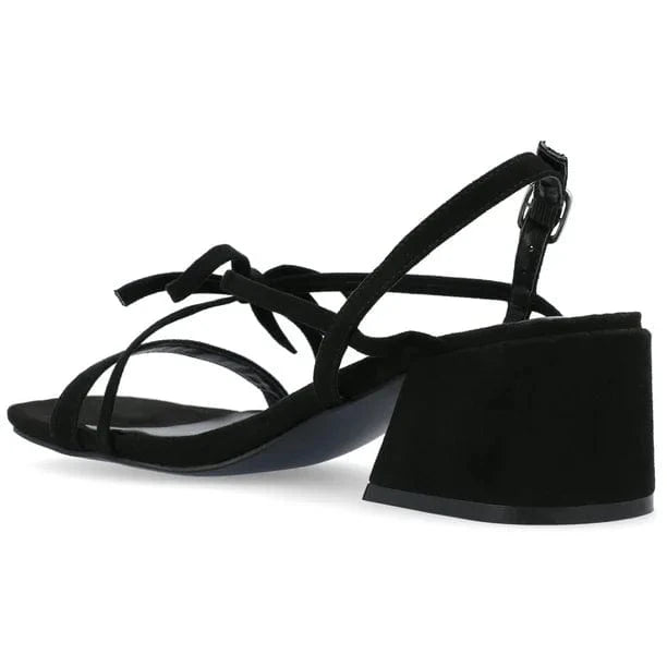 JOURNEE COLLECTION Womens Shoes 39.5 / Black JOURNEE COLLECTION - Multi Strap Block Heel Sandals