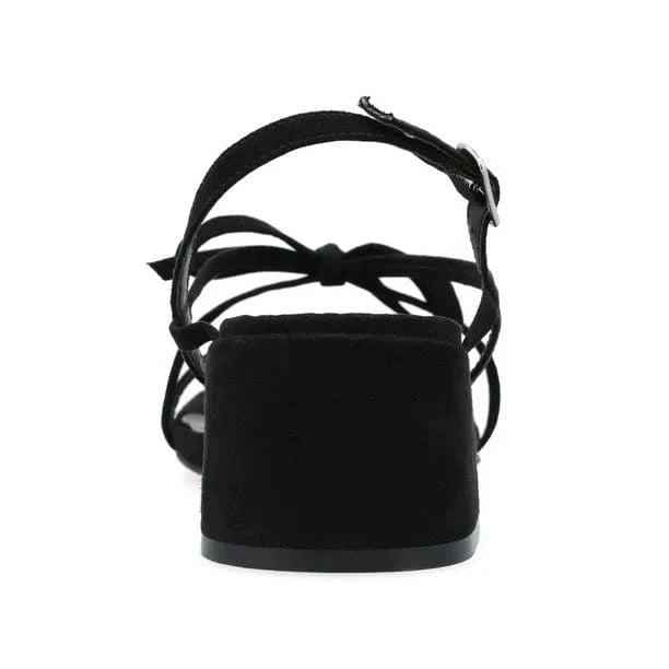JOURNEE COLLECTION Womens Shoes 39.5 / Black JOURNEE COLLECTION - Multi Strap Block Heel Sandals