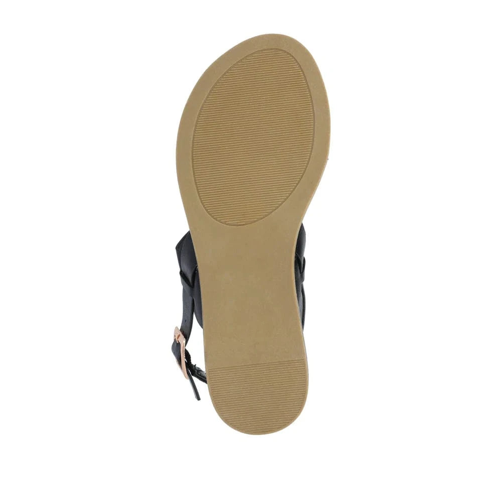 JOURNEE COLLECTION Womens Shoes 37 / Black JOURNEE COLLECTION - Serissa Strappy Flat Sandals