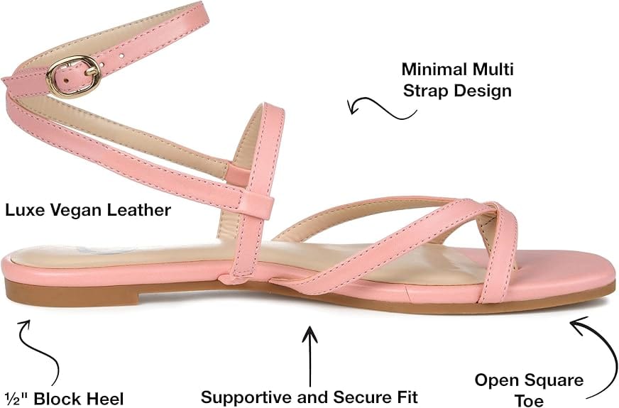 JOURNEE COLLECTION Womens Shoes JOURNEE COLLECTION - Strappy Flat Sandals