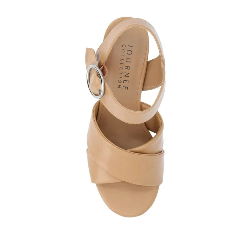JOURNEE COLLECTION Womens Shoes 36.5 / Beige JOURNEE COLLECTION - Tru Comfort Akeely Sandals
