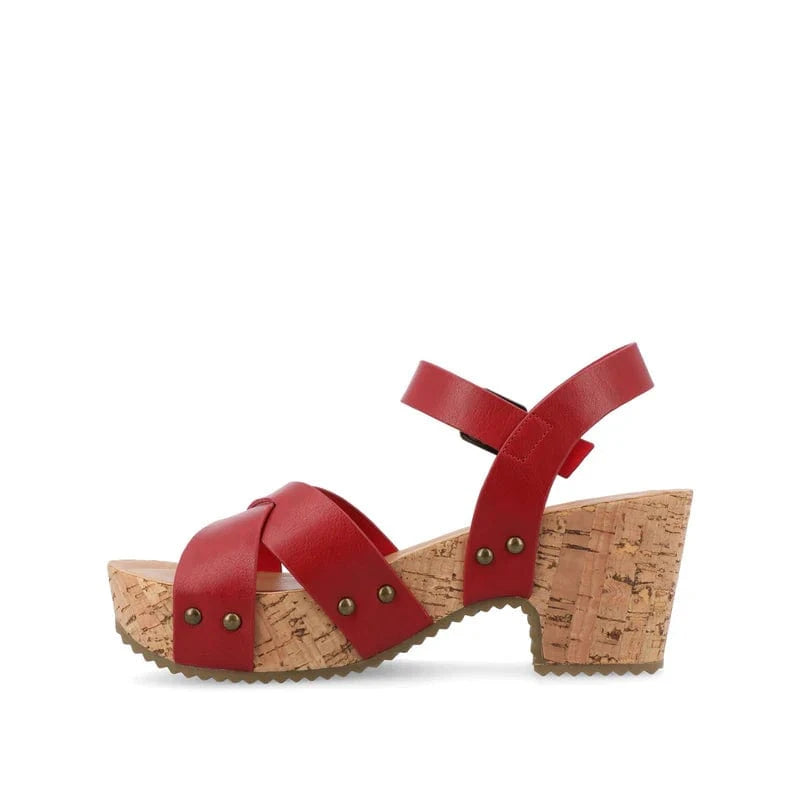 JOURNEE COLLECTION Womens Shoes 37.5 / Multi-Color JOURNEE COLLECTION - Valentina Heeled Sandals