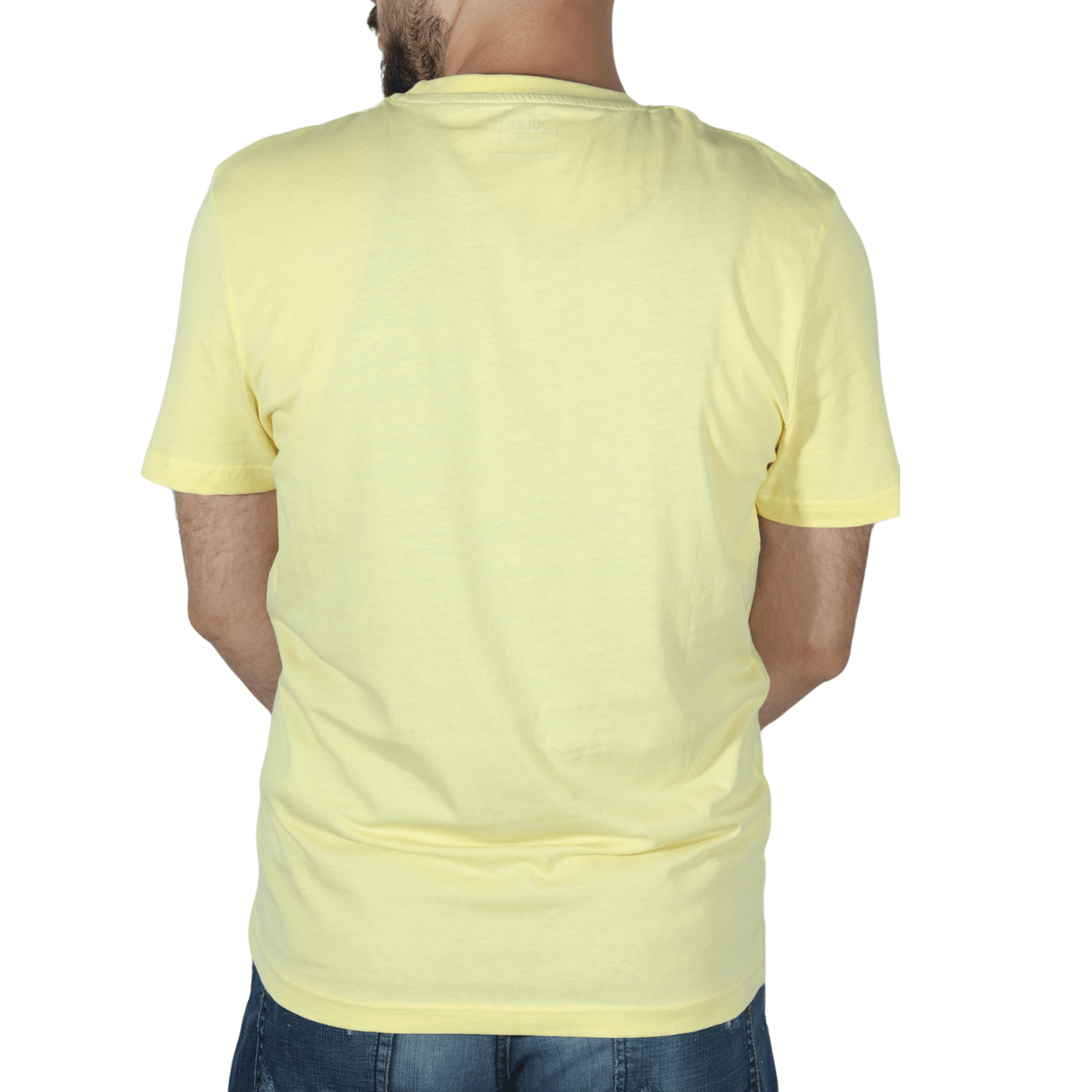 JULES Mens Tops L / Yellow JULES - Graphic print cotton t-shirt