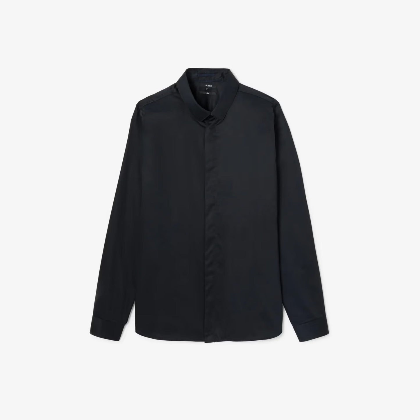 JULES Mens Tops M / Black JULES - Satin Cotton Shirt