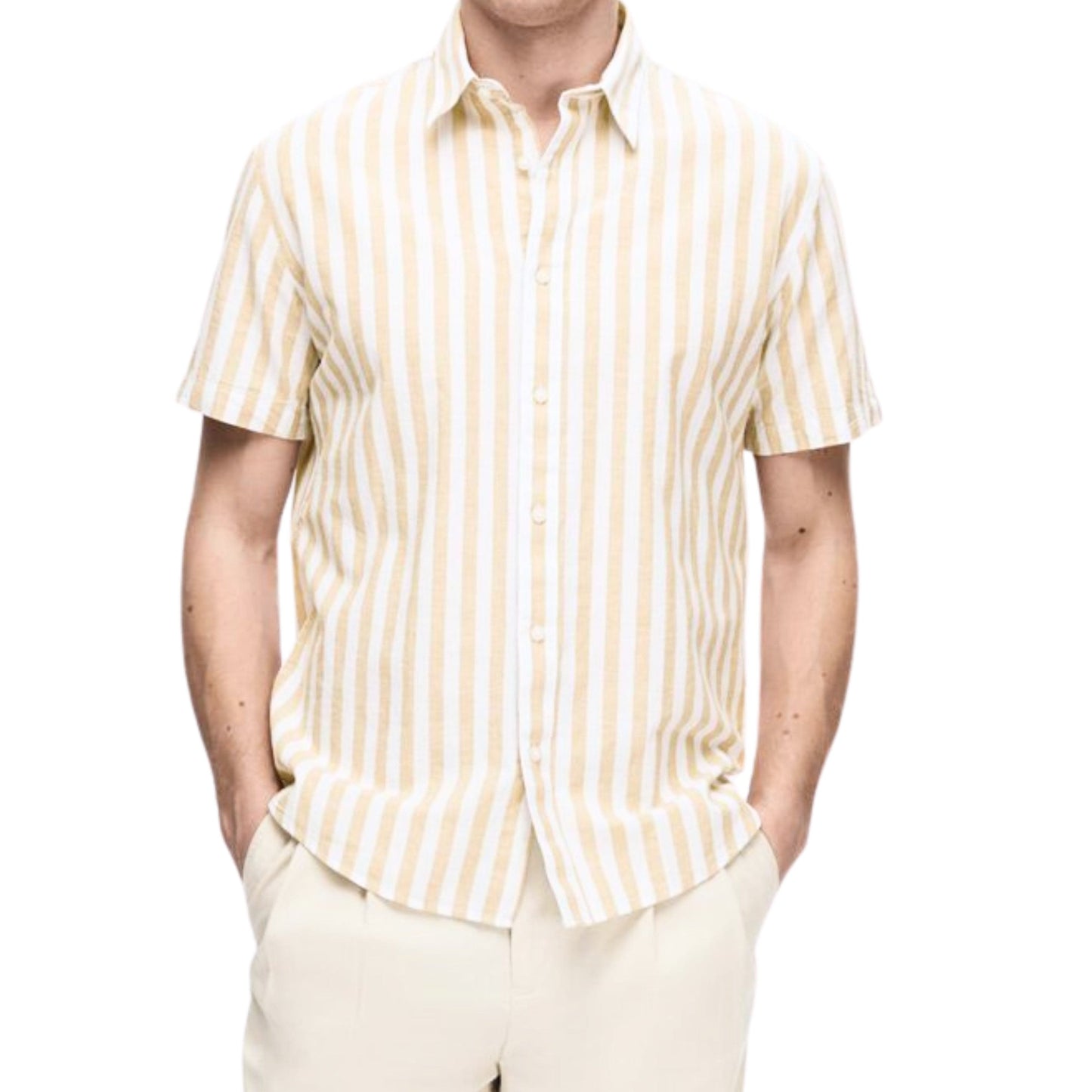 JULES Mens Tops S / Multi-Color JULES - Stripped stylish shirt