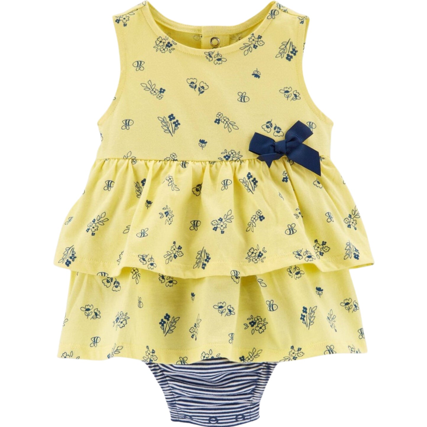 JUST ONE YOU Baby Girl 6 Month / Yellow JUST ONE YOU - BABY - Floral Bee Sunsuit