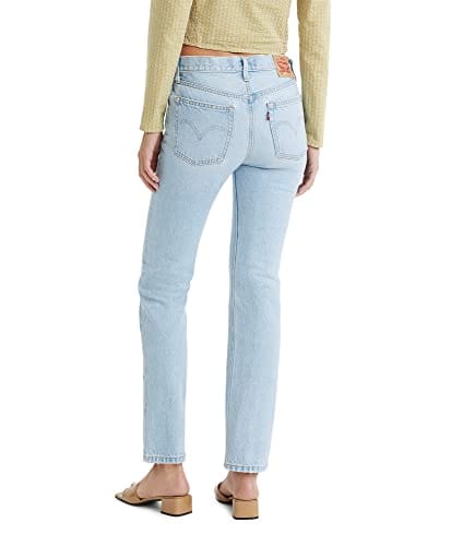 LEVI'S Womens Bottoms S / Blue / 28 LEVI'S - Light Indigo Distressed Floral Patch Denim