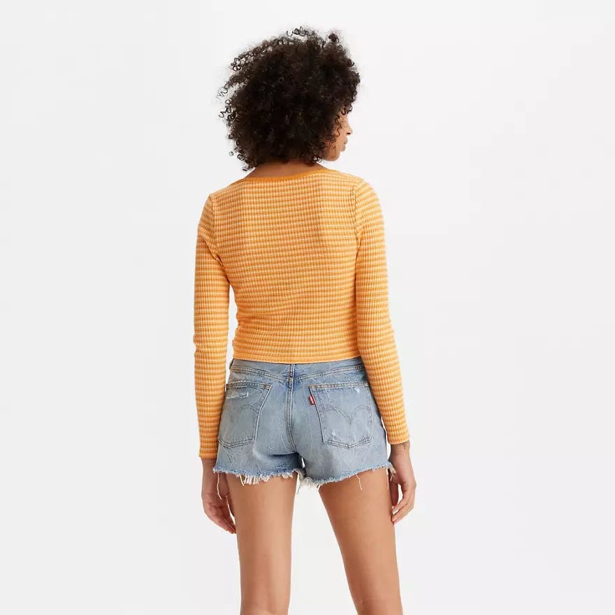 LEVI'S Womens Tops M / Multi-Color LEVI'S - Britt Slim Fit Long-Sleeve Snap-Front Top