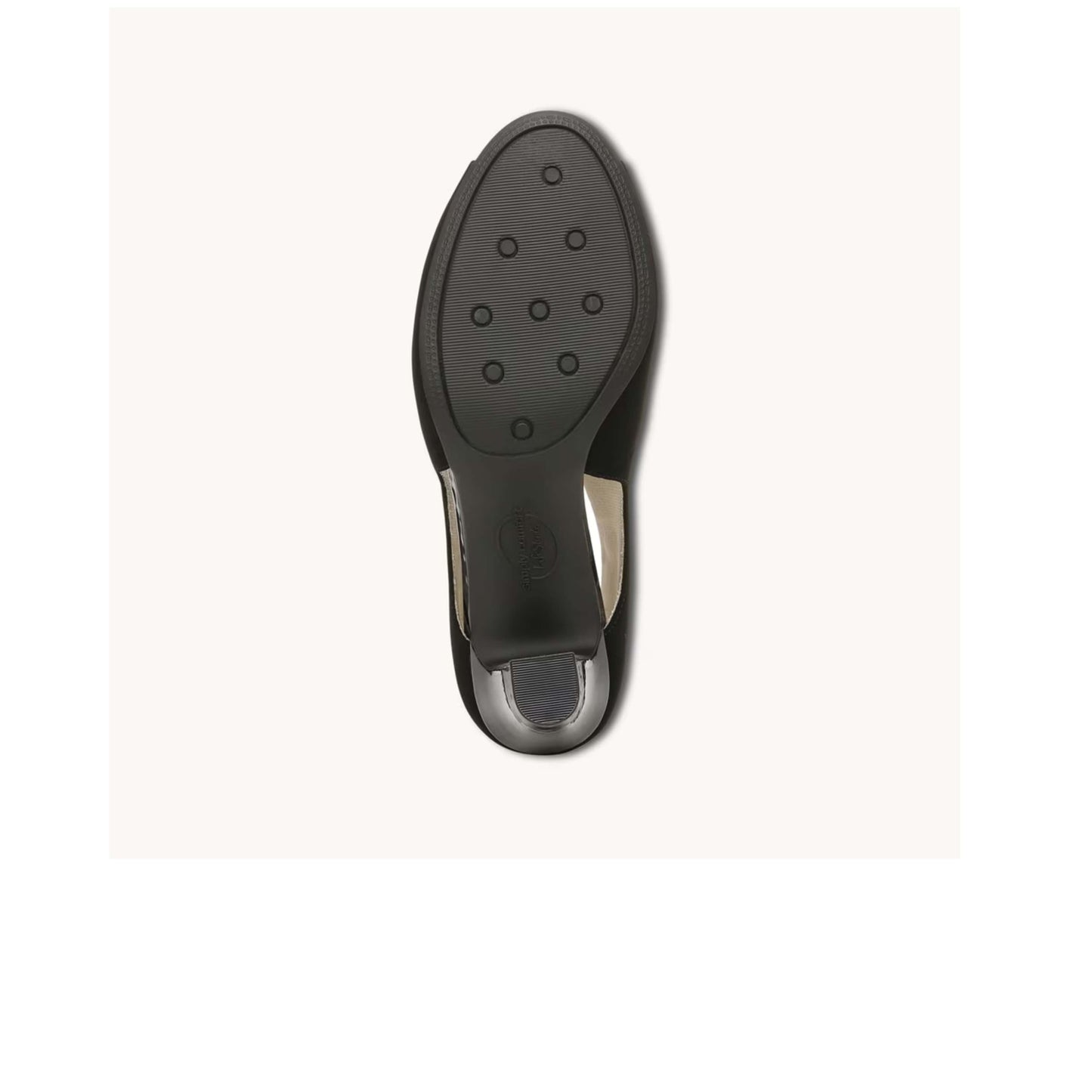 LIFESTRIDE Womens Shoes 40.5 / Black LIFESTRIDE - Faux Leather Round Toe Peep-Toe Heels