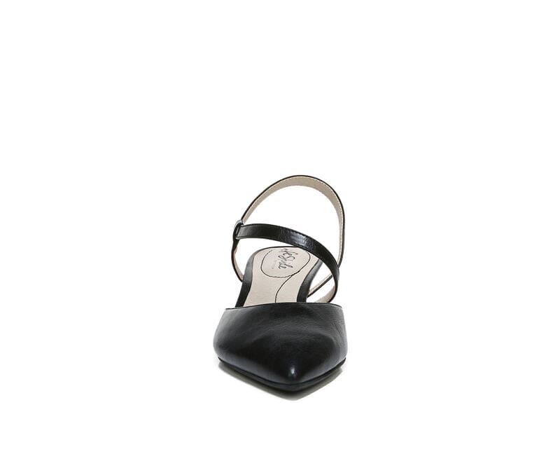 LIFESTRIDE Womens Shoes 38.5 / Black LIFESTRIDE - Minimalist Slingback Kitten Heel sandals