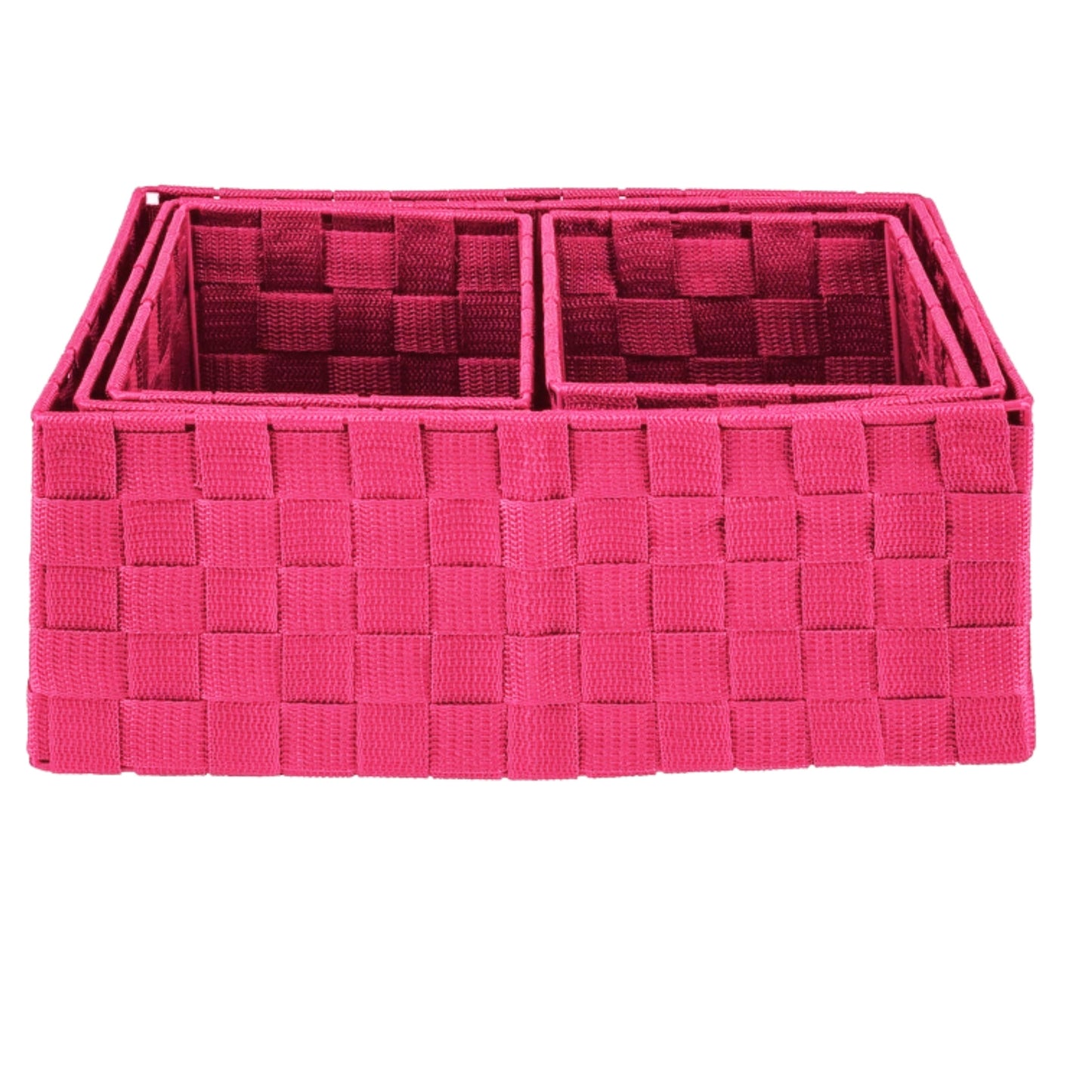 LIVARNO Bath Accessories Pink LIVARNO - Set of 4 Universal Baskets Container Organizer Metal Frame