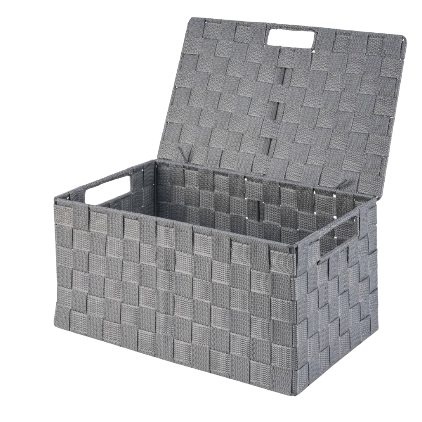 LIVARNO Bath Accessories Grey LIVARNO - Universal Basket with Lid Plastic Gray