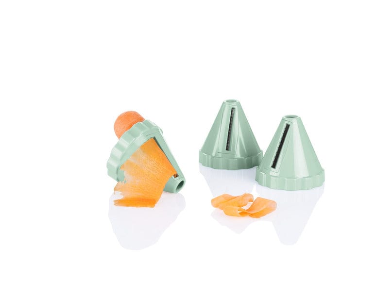 LIVARNO Kitchenware Green LIVARNO - 3 piece Vegetable slicer shredder