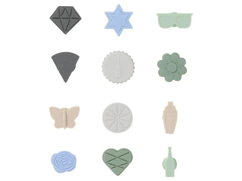 LIVARNO Kitchenware Multi-Color LIVARNO - Silicone glass marking stickers
