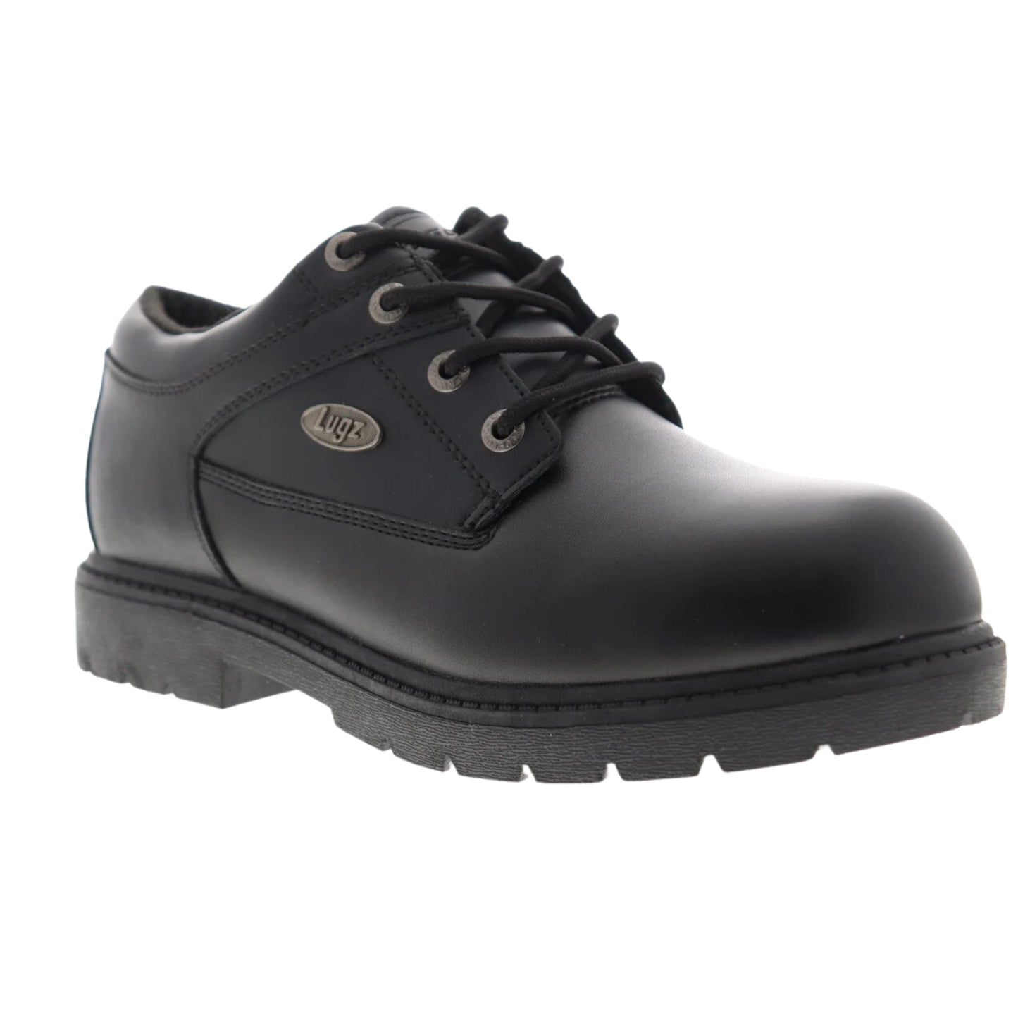 LUGZ Mens Shoes 46 / Black LUGZ - Slip Resistant Black Leather Work Shoes