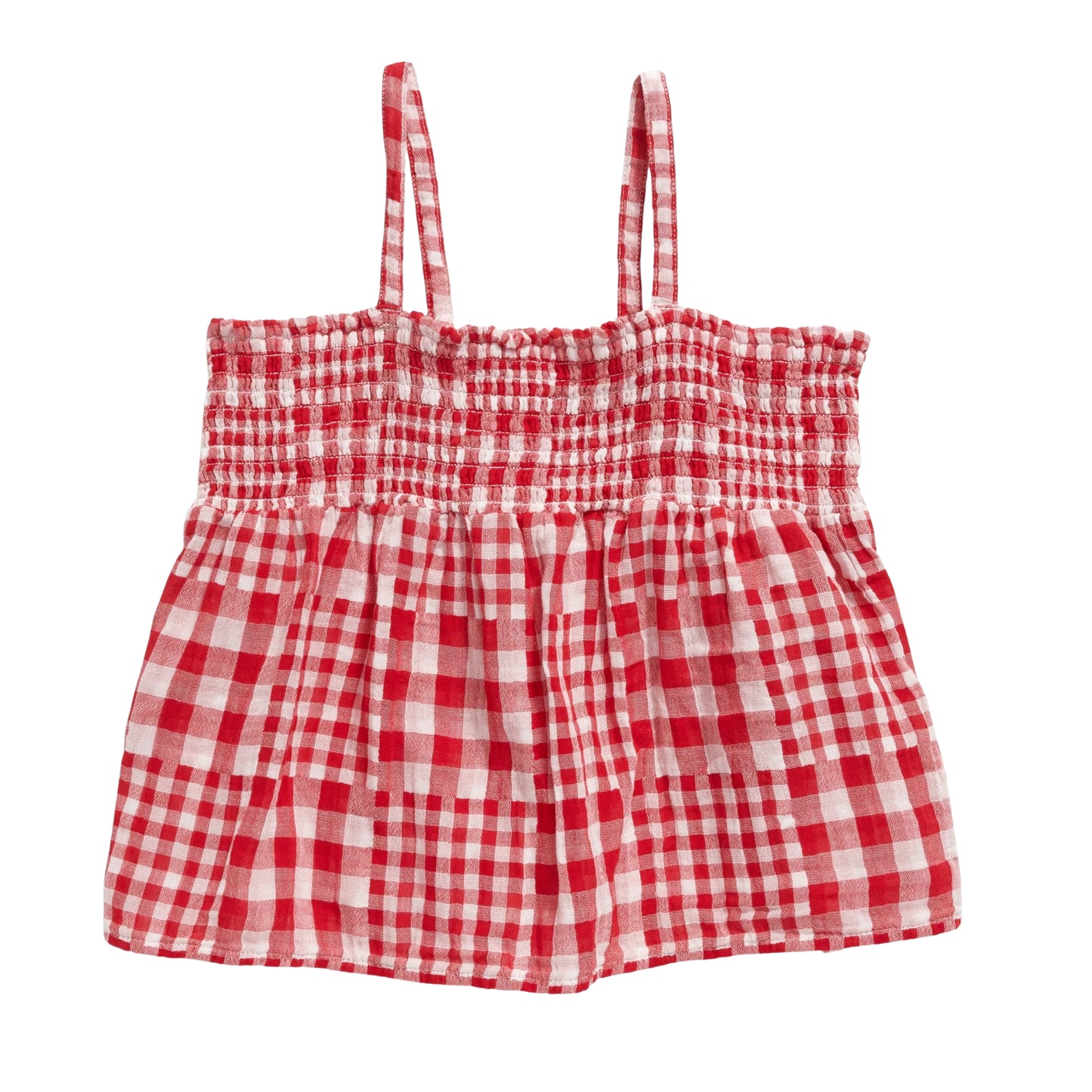 OLD NAVY - Gingham Smocked Double-Weave Cami Top