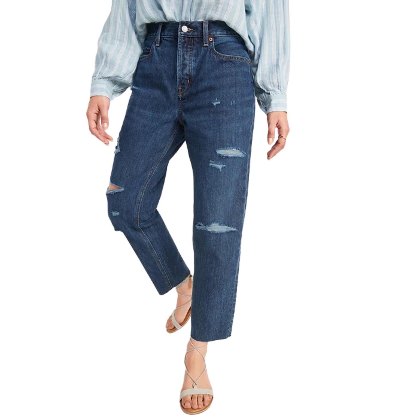 OLD NAVY - High Rise Slouchy Straight Jeans