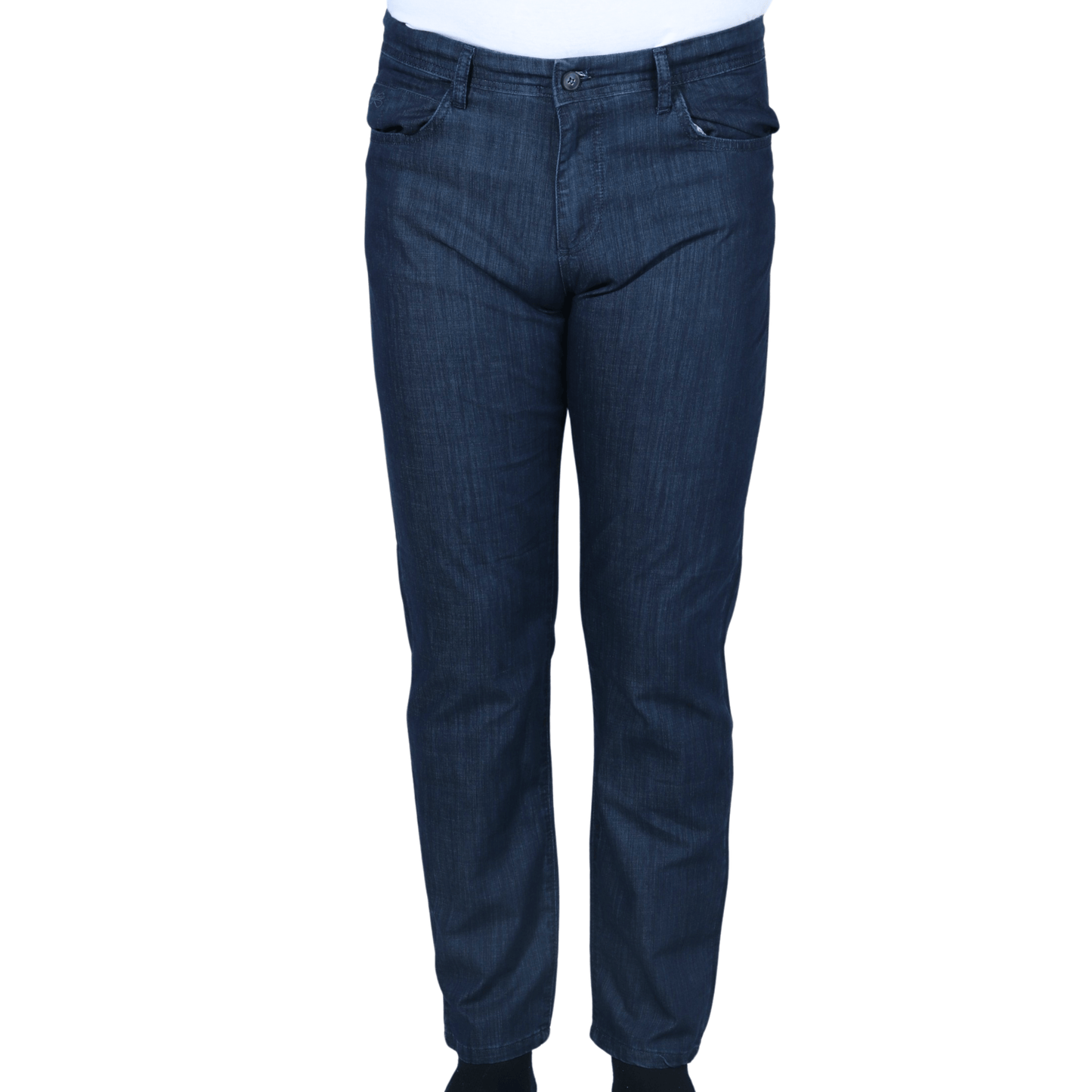 MARCAO Mens Bottoms 34W x 33L / Navy MARCAO - Cotton straight leg solid denim