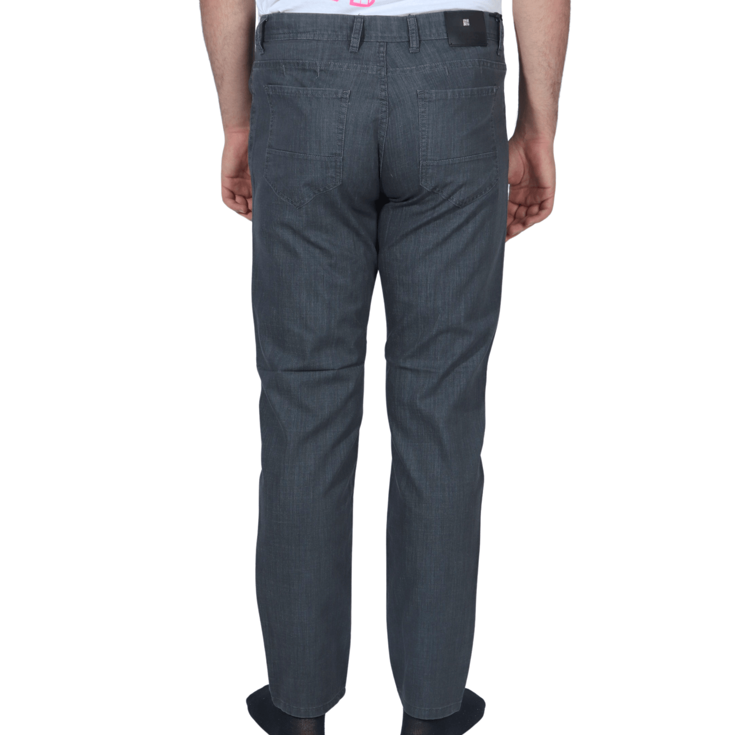 MARCAO Mens Bottoms MARCAO - Cotton straight leg solid denim