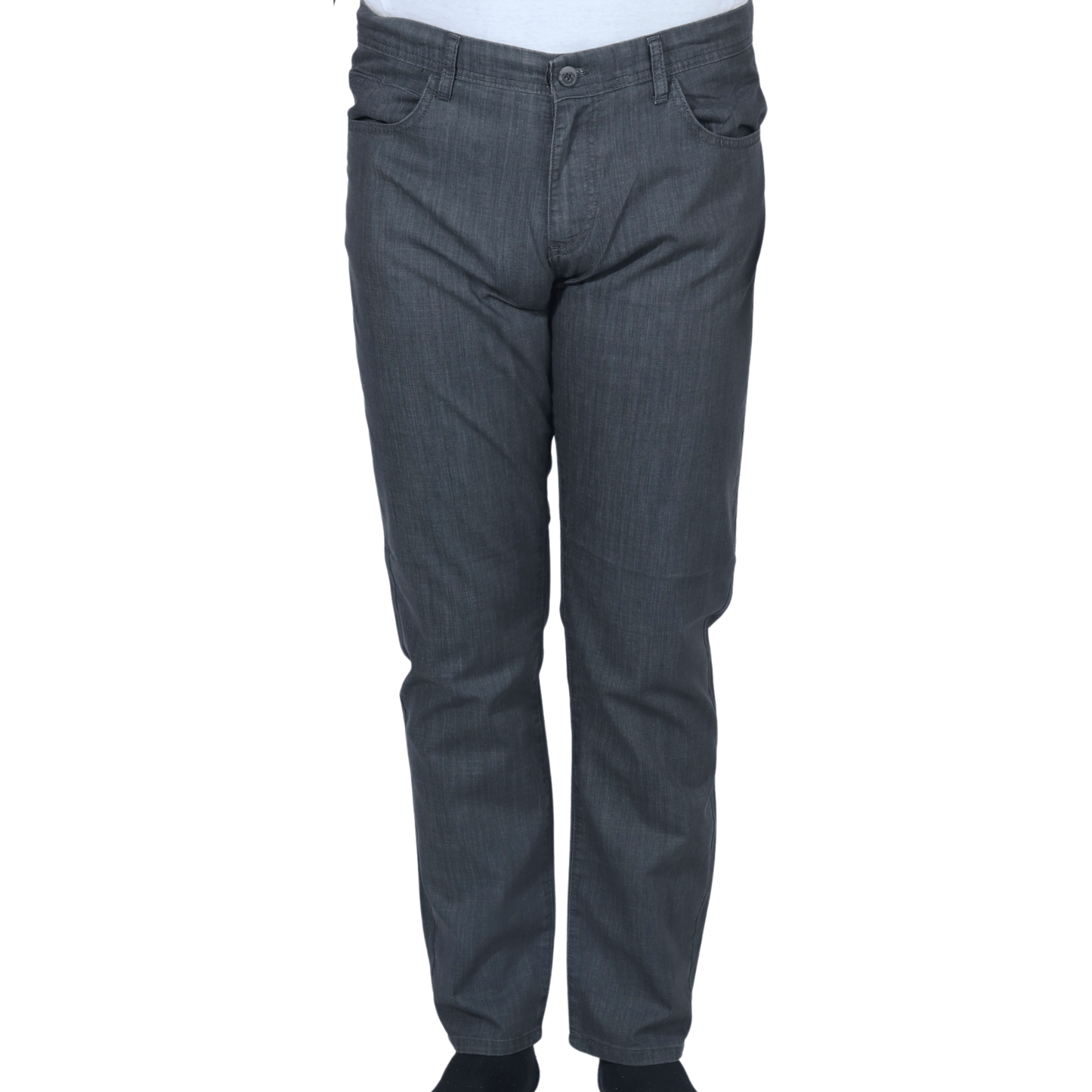 MARCAO Mens Bottoms 32W x 33L / Grey MARCAO - Cotton straight leg solid denim