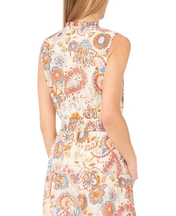 MSK Womens Dress XXL / Multi-Color MSK - Floral Print Long Maxi Dress