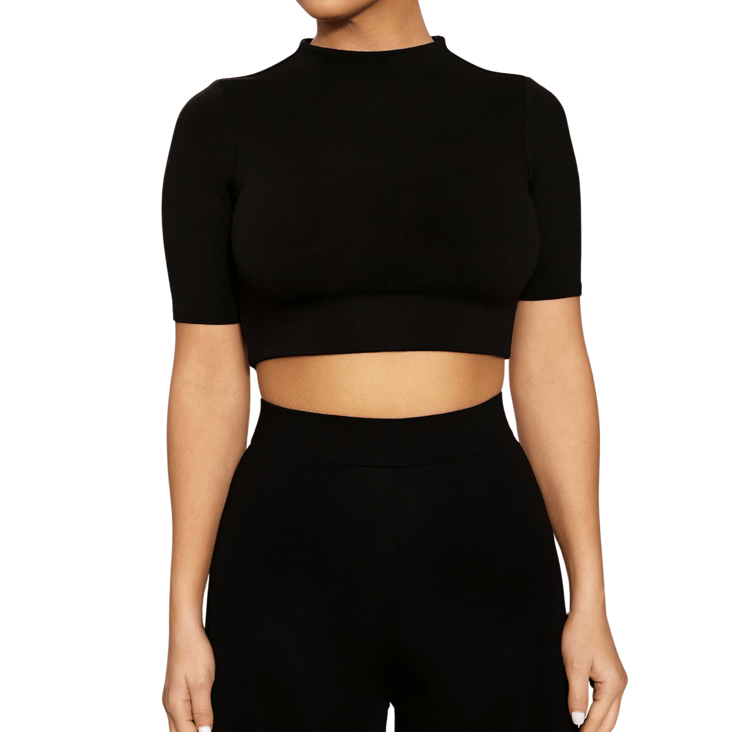 NAKED WARDROBE Womens Tops XS / Black NAKED WARDROBE - Sweet T Crop Top in Black at Nordstrom